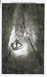 Ascesa interna di una piramide, c.1780